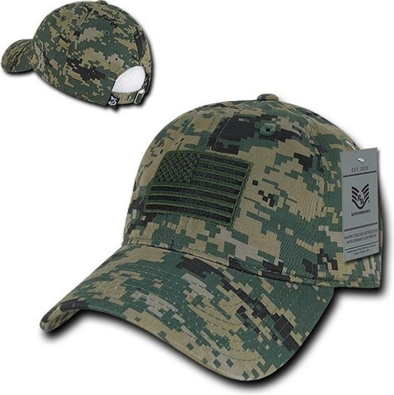 Rapid Dominance Mens Baseball Relaxed Graphic Cap,Tonal Flag,MCU, Marines Combat Uniform - Image 2